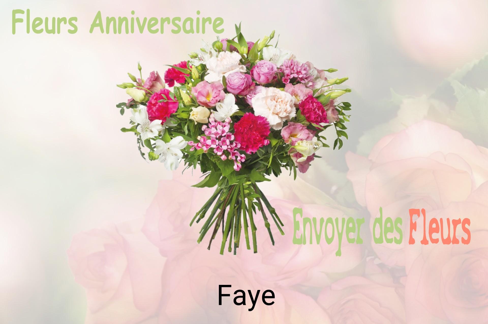Bouquet de fleurs d’anniversaire livré à Faye
