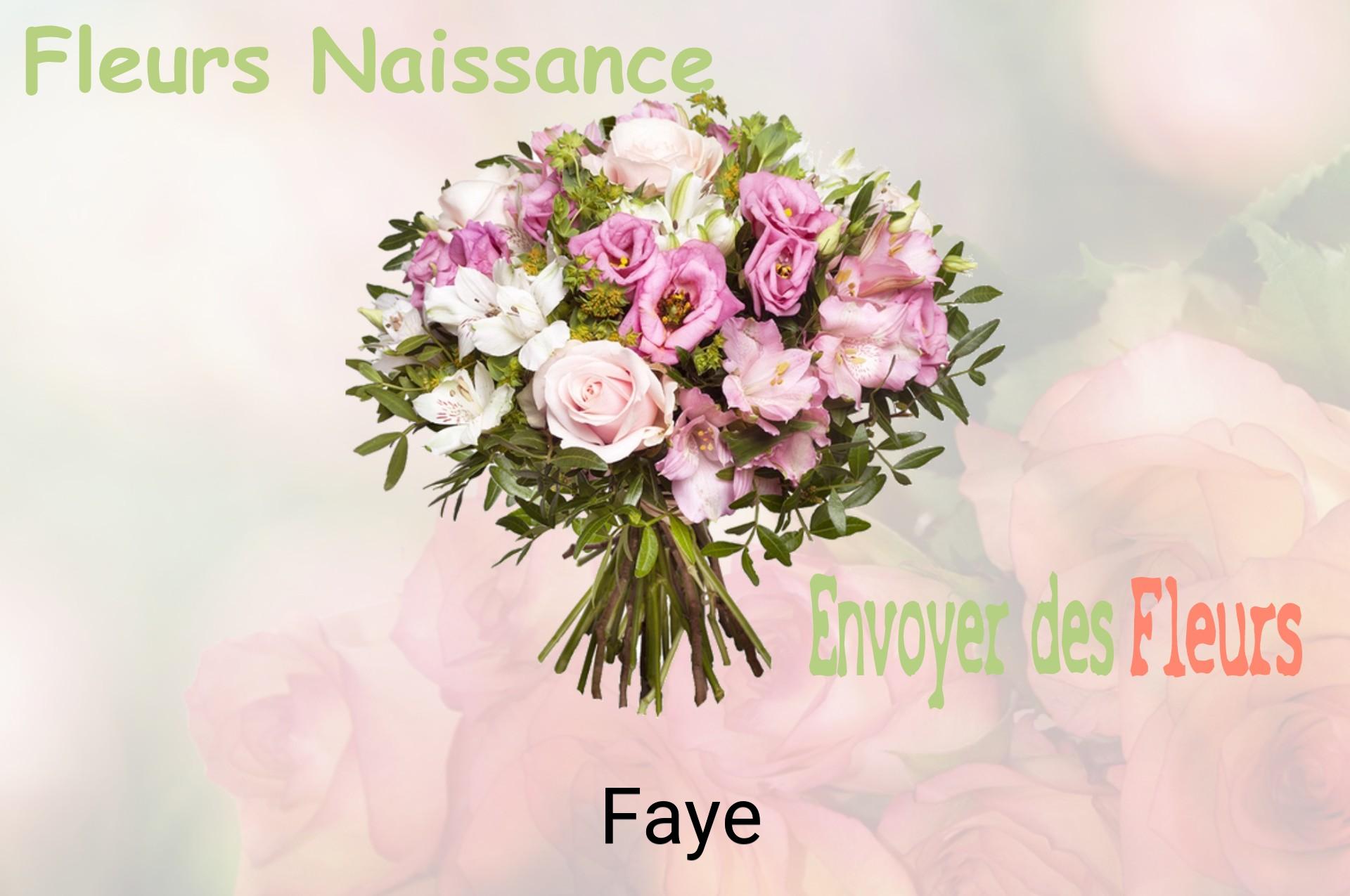 Bouquet de fleurs de naissance livré à Faye